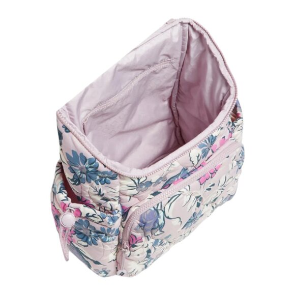 Vera Bradley Featherweight Backpack Fresh-Cut Floral Lavender Purple Travel Bag